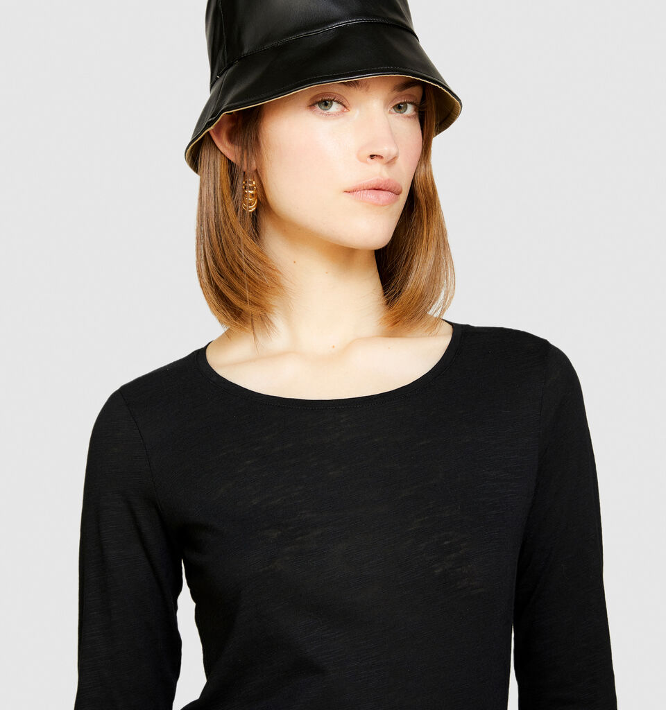 Reversible bucket hat - women's hats - Beige | Sisley image number 4